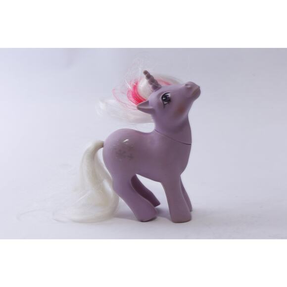 My Little Pony, Powder, Toy Figurine, Purple Unicorn, FLAW ~ 240603-WH 945 - Picture 1 of 3